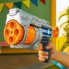 Pistola Lança Dardos Brinquedo Infantil Jogo tiro ao Alvo 12 Peças
