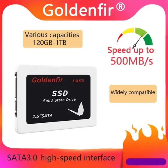 Goldenfir SSD2.5 120GB 128GB 240GB 256GB 480GB 500GB 512GB Built in Solid State Drive Desktop Laptop
