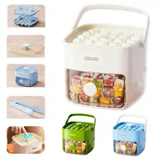 Dispenser De Gelo Bandeja Caixa 48 Cubos Com Gaveta Botão Solta Gelo E Pegador Luxo