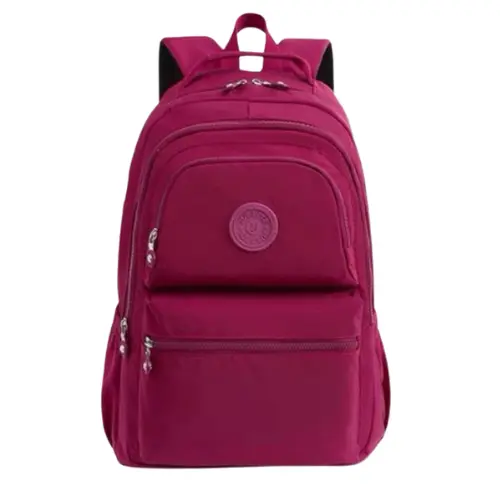 Mochila Escolar Tactel, saco casual leve mochila de grande capacidade saco de viagem F213 Gold Ye