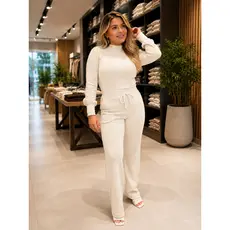 Conjunto Feminino em Malha Premium Canelada