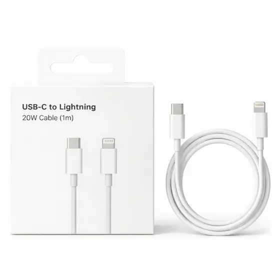 Cabo de Carregamento Lightning 1m para iPhone - Compatível com Vários Modelos, Durabilidade e Flexibilidade