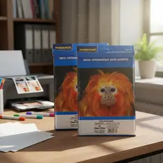 Papel Fotográfico Adesivo Glossy 130g A4 á Prova d' água Brilhante Masterprint