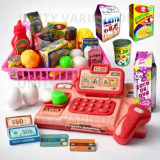 Kit Brinquedos de Menino Comidinha de Brinquedo Infantil Menina Caixa Registradora Cozinha Infantil