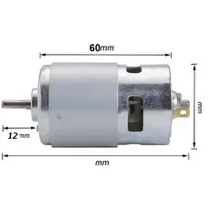 Mini Motor  6 cm  Potente PMDC  Imã Permanente 755 / 7.4v Compativel Parafusadeira  Brinquedos e outras finalidades