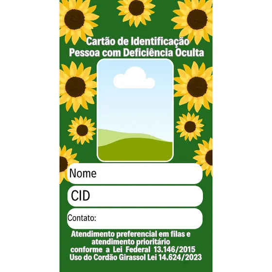Crachá de identificação Personalizado cid