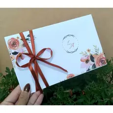 Convite de casamento terracota