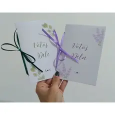 Kit caderno votos dos noivos