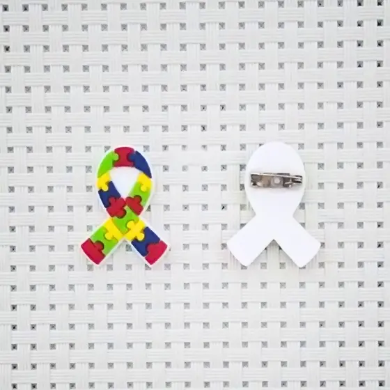 Broche Pin emborrachado Laço Autismo Autista
