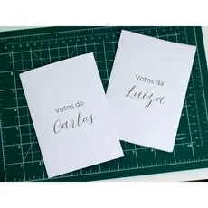 Kit 2 caderno votos dos noivos casamento com nome