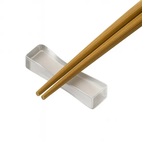 Kit com 10 Descanso de Hashi em Acrílico Transparente