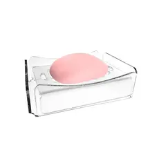Saboneteira De Acrilíco Para Lavabo Pia Cuba Transparente