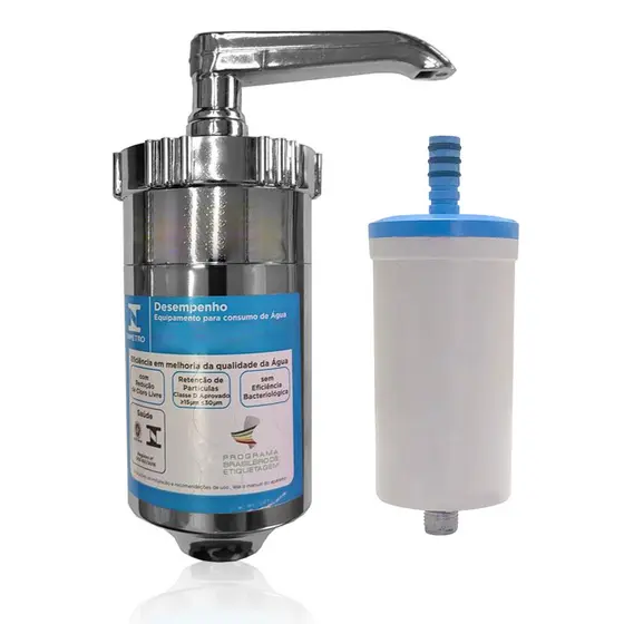 Copo Filtro Torneira + Refil Gourmet Pia Ou Parede