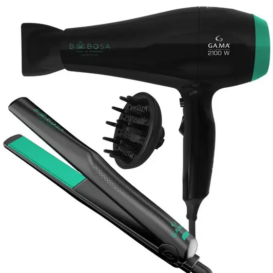 GA.MA ITALY Kit Prancha e Secador de Cabelo Babosa 127V