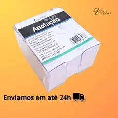 Bloco de Notas 500 folhas com Suporte Acrílico | 7,5 cm