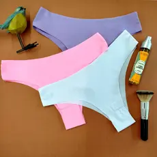 Kit 10 Calcinhas Femininas S Costura Tanga Invisível Corte a Laser Confort Dia Dia Não Marca a Roupa