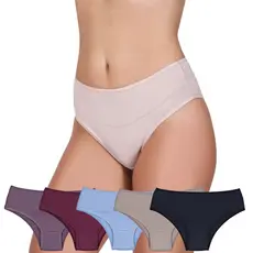 Kit 5 Calcinhas Gracinha Tanga Conforto Pala Dupla Microfibra