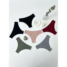 Kit 5 Calcinhas Tanga Invisível Microfibra Premium