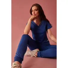 Scrub Conjunto Feminino - Tecido Tecnológico Geladinho - Anny - Pijama Cirúrgico Feminino