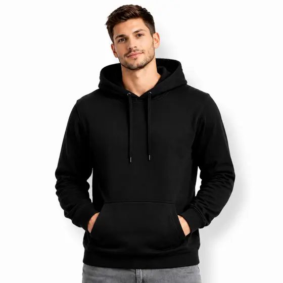Moletom Canguru Masculino com Capuz Grosso Blusa de Frio para Inverno