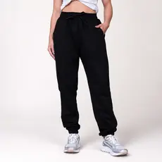 Calça Moletom Feminina Jogger Peluciada Flanelada Grossa Acinturada Com Punho Bolso Blogueira Casual Streetwear Inverno
