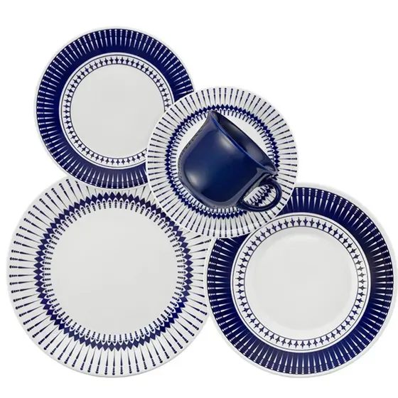 Aparelho de Jantar Oxford Donna Colb 20 Peças Louça Completo