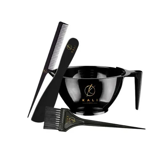 Kit Tintura com Cumbuca, Pente, Espatula e Pincel Kali Cosmetics