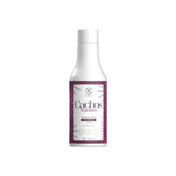 Creme Cabelo Cacheado - Ativador De Cachos 1L Frutas Vermelha Kali Cosmetics