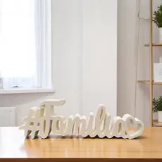 Palavra Decorativa Familia Enfeite Decoração Para Mesa
