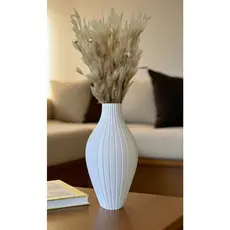 Vaso Decorativo Listrado 3D - Decoração Rack Sala Escritorio Aparador