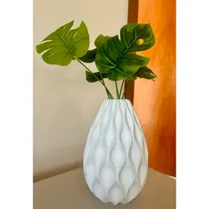 Vaso Cachepot Decorativo Onda Design Moderno - Impressão 3D