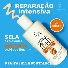 Acidificante Profissional para cabelos Super danificados porosos Salva Cabelo/ Regulador de PH 300ml