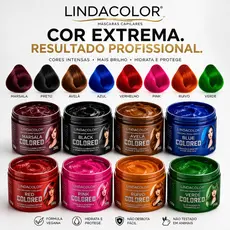 Máscara Tonalizante Tinta Sem Amônia La Cosmeticos Mechas Faceis Escurecedor Cabelos Matizadora