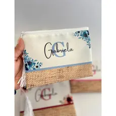 KIT 5 Necessaire Personalizada Com Nome Para Casamento madrinhas logomarca formatura