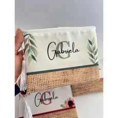 KIT 4 Necessaire Personalizada Com Nome Para Casamento madrinhas logomarca formatura