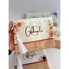 KIT 3 Necessaire Personalizada Com Nome Para Casamento madrinhas logomarca formatura