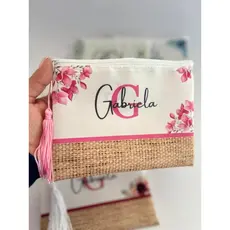 KIT 10 Necessaire Personalizada Com Nome Para Casamento madrinhas logomarca formatura