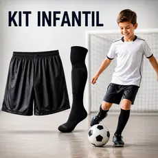 Conjunto Infantil Futebol Meião Oficial Penalty + Calção infantil 10,12 e 14 anos