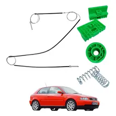Kit Reparo Maquina Vidro Elétrico Audi A3 2portas Dianteiro 98-08