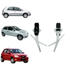 Máquina de Vidro Elétrico Celta GM 2 portas/4Portas Cremalheira Sem Motor Reposição Original Techcar