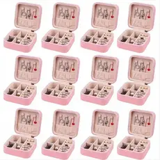 kit 30 Mini Porta Joias Compacto Luxo Viagem Organizador Casamento 15 Anos Dia das Mães Lembrancinha