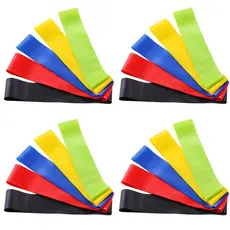 kit 20 faixas elastica de resistencia mini band para treino em casa yoga pilates multifuncional