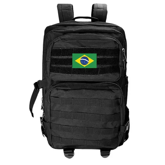 Mochila Tática Militar Reforçada 60lImpermeável Camping Viagem Trabalho Trilha Preto Caqui Camuflada