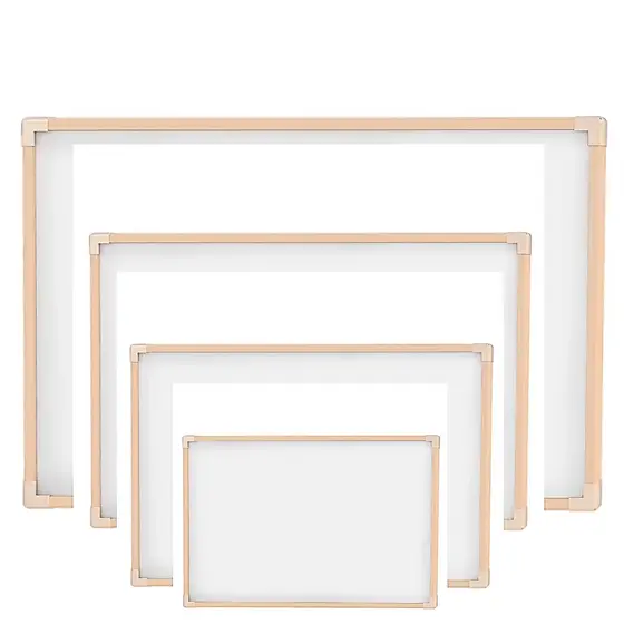 Quadro Branco Moldura em Madeira Lousa +  Pincel + Apagador - Vários Tamanhos Escolar