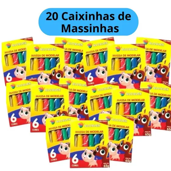 Kit 5 a 20 Unidades Massinha de Modelar 65g cada Lembrancinha Festa Aniversário