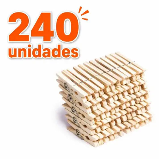 Prendedores Pregadores Roupa Madeira Artesanato 48 a 240 Unidades
