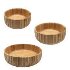 Bowl Tigela Canelado Bambu P M ou G Multiuso - Oikos