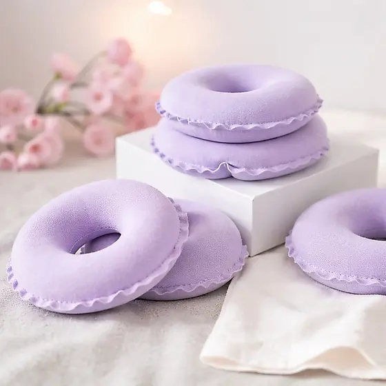 Kit 3 Pares Rosquinhas de Amamentação Protetor 100% Algodão Macio 6 - Unidades