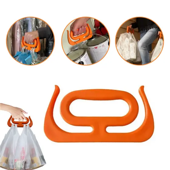 Kit com 2 Suporte Carregador de Sacola Pegador Lata Resistente Anatômico