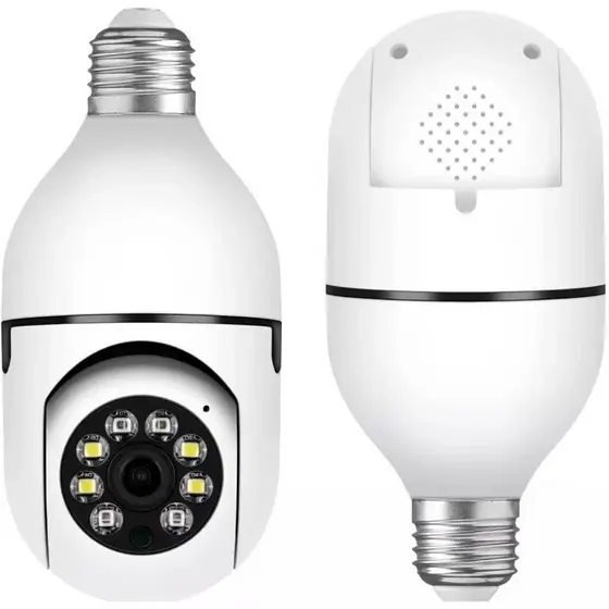 Câmera Bulbo Home Panorama Wifi Security Câmera APP Yoosee